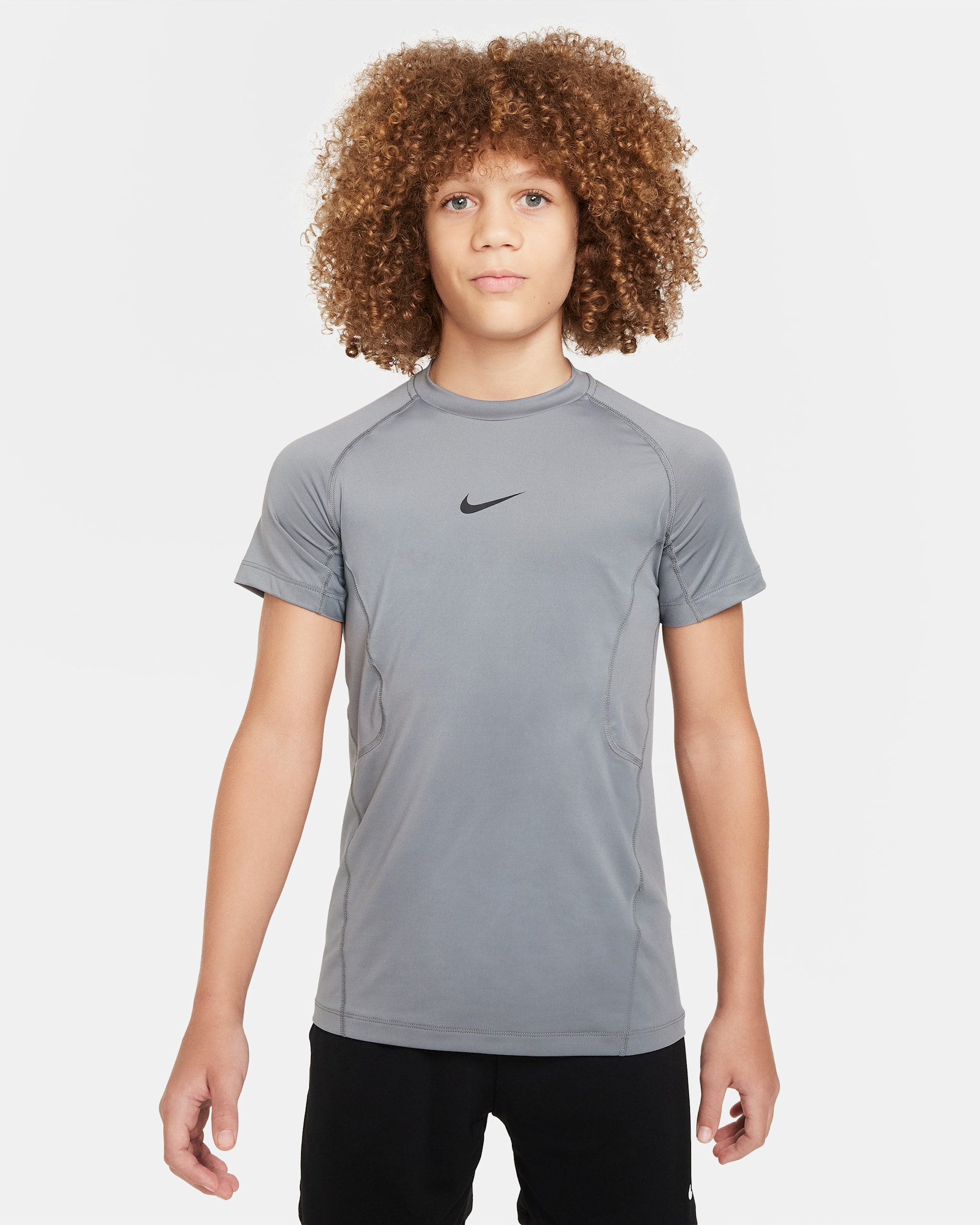 Nike Pro Big Kids' (Boys') Dri-FIT Short-Sleeve Top. Nike.com